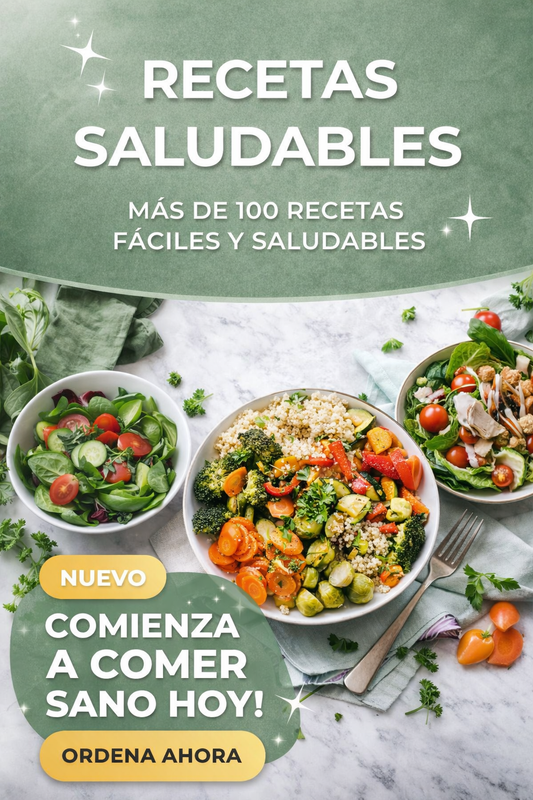 Cocina Saludable: Más de 500 Recetas Fáciles para tu Bienestar Diario + 3 bonos
